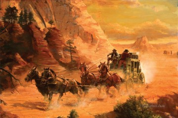 Carson Danger Road al oeste de América Pinturas al óleo